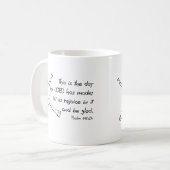 Dieses ist der Tag! Kaffee-Tasse Kaffeetasse (Vorderseite Links)