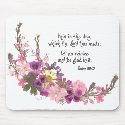 Dieses ist der Tag, Psalm-118:24 Mousepad (Vorne)