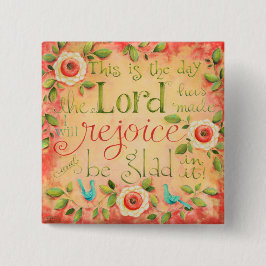 Dieses ist der Tagesbibel-Vers-Quadrat-Knopf Button