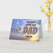 Dieses ist die Weltbesten VATER loks wie Karte (Gelbe Blume)