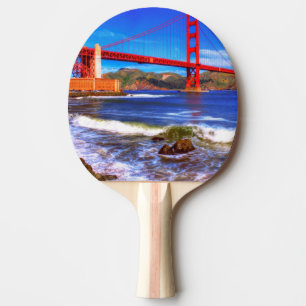 Dieses ist ein 3 Schuss HDR-Bild des Golden Gate Tischtennis Schläger