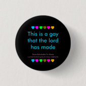 Dieses ist ein Homosexuelles, das der Lord Knopf Button (Vorderseite)