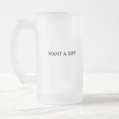 DIESES IST EIN KALTES GLAS VON OBEN GESCHLOSSEN…, MATTGLAS BIERGLAS (Links)