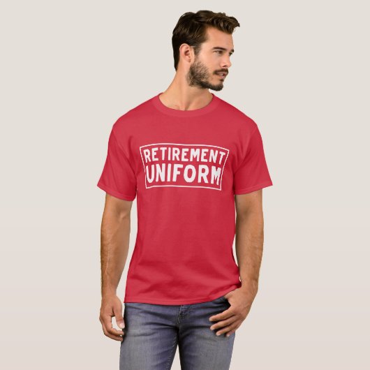 Dieses ist ein Ruhestands-Uniform-T - Shirt (Vorne ganz)