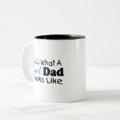 Dieses ist, ein welcher cooler Vater wie (2) Zweifarbige Tasse (Vorderseite Links)