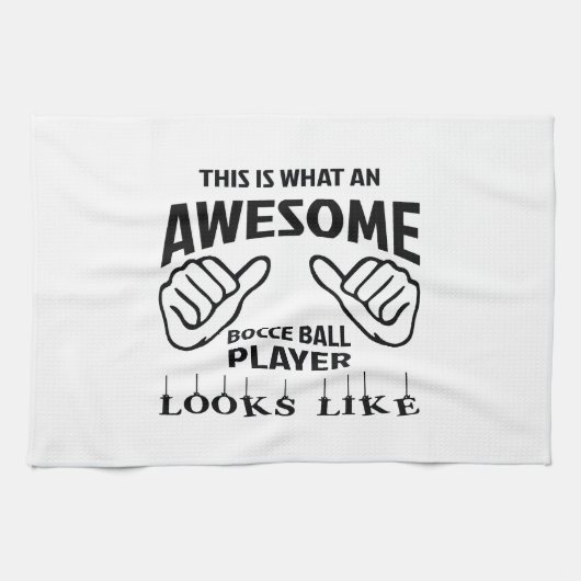 Dieses ist, ein welcher fantastischer Bocce Handtuch (Horizontal)