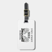 Dieses ist, ein welcher fantastischer gepäckanhänger (Vorderseite vertikal)