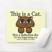 Dieses ist eine Katze Mousepad (Mit Mouse)