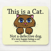 Dieses ist eine Katze Mousepad (Vorne)