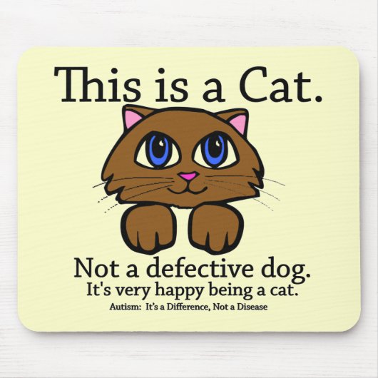 Dieses ist eine Katze Mousepad (Vorne)