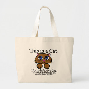 Dieses ist eine Katzen-Taschen Jumbo Stoffbeutel