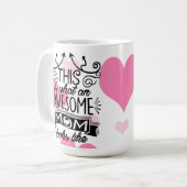 Dieses ist, eine welche fantastische Mama wie Kaffeetasse (Vorderseite Links)
