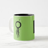 Dieses ist Elderhaven erwachsene sippy Schale Zweifarbige Tasse (Vorderseite Links)