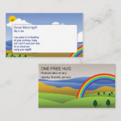 Dieses ist Gott-Karten-und Umarmungs-Kupon Visitenkarte (Vorne/Hinten)