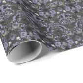 Dieses ist Halloween ~ Spuk Damast Geschenkpapier (Rolleneckpunkt)