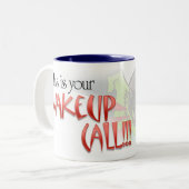 "Dieses ist Ihr WECKEN-ANRUF" Nanday Tasse (Vorderseite Links)