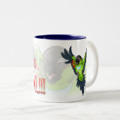 "Dieses ist Ihr WECKEN-ANRUF" Nanday Tasse (VorderseiteRechts)