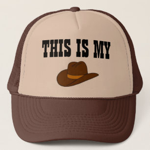 Dieses ist mein Cowboyhut Truckerkappe