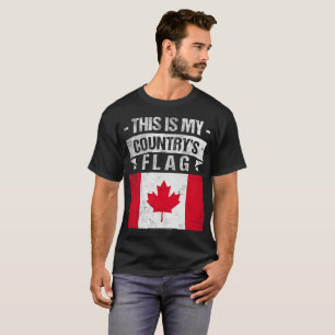 Dieses ist mein die Flaggen-kanadisches T-Shirt