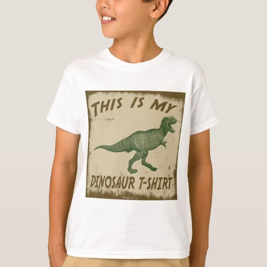 DIESES IST MEIN DINOSAURIER-T - SHIRT (Vorderseite)