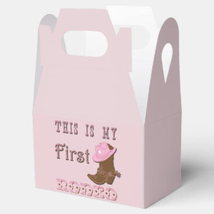 Dieses ist mein erster Rodeo-Bevorzugungs-Kasten Geschenkschachtel