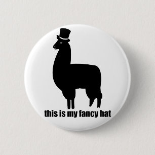 Dieses ist mein extravaganter Hut-Lama-Knopf Button