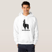 Dieses ist mein extravaganter Hut-LamaHoodie Hoodie (Vorne ganz)