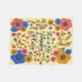 Dieses ist mein glücklicher Platz Fleecedecke (Vorderseite (Horizontal))