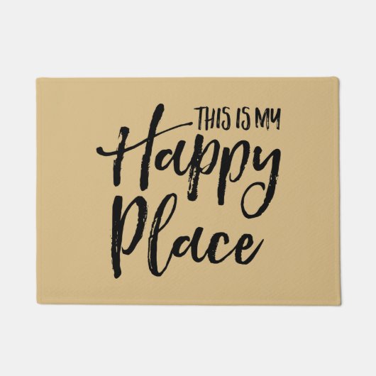 Dieses ist mein glücklicher Platz Fußmatte (Vorderseite)