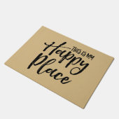 Dieses ist mein glücklicher Platz Fußmatte (Schrägansicht)