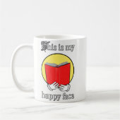 Dieses ist mein glückliches Gesicht - Emoji, das Kaffeetasse (Links)