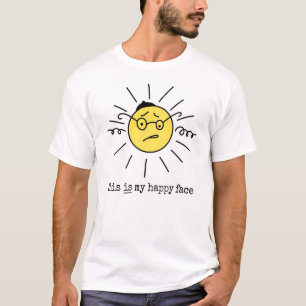 "dieses ist mein glückliches Gesicht" lustiger T-Shirt