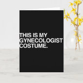 DIESES IST MEIN GYNÄKOLOGE-KOSTÜM KARTE (Gelbe Blume)