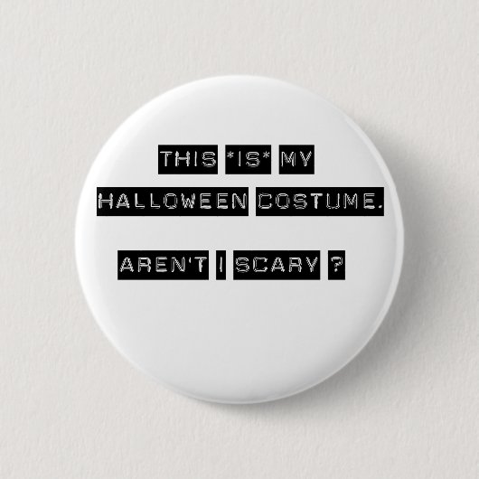 Dieses IST mein Halloween-Kostüm Button (Vorderseite)