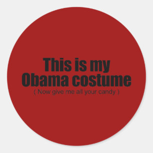 Dieses ist mein Obama, den Kostüm mir Ihr ganzes Runder Aufkleber