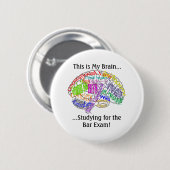 Dieses ist meine Gehirn… Bar-Prüfung Button (Vorne & Hinten)