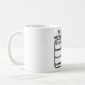 Dieses ist meine Gewehr-Erlaubnis Kaffeetasse (Links)