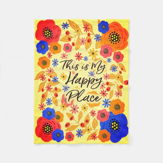 Dieses ist meine glückliche Platz-Sangria Fleecedecke (Vorderseite)