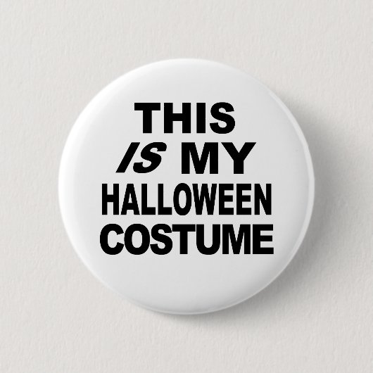 Dieses IST meine Halloween-Kostüm-T-Shirts Button (Vorderseite)