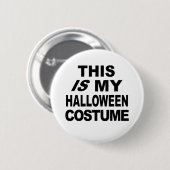 Dieses IST meine Halloween-Kostüm-T-Shirts Button (Vorne & Hinten)