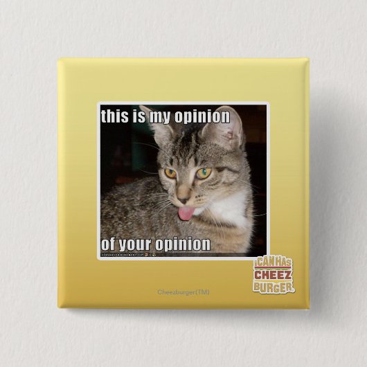 dieses ist meine Meinung Button (Vorderseite)