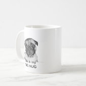 Dieses ist meine MOPS-TASSE Kaffeetasse (Vorderseite Links)