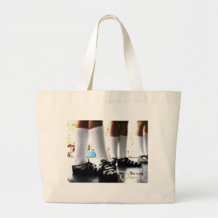 Dieses ist meine Tanz-Tasche Jumbo Stoffbeutel