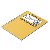 Dieses ist nicht ein Bohrgerät - Hand, Hammer, Notizblock (Linke Seite)