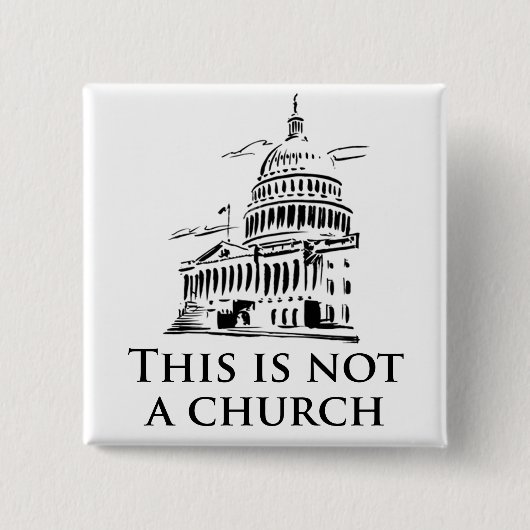 Dieses ist nicht eine Kirche Button (Vorderseite)