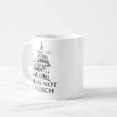 dieses ist nicht eine Kirche Kaffeetasse (Vorderseite Links)