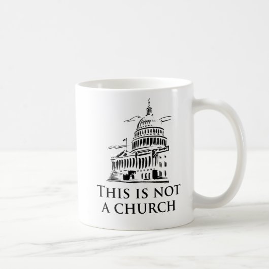 dieses ist nicht eine Kirche Kaffeetasse (Rechts)