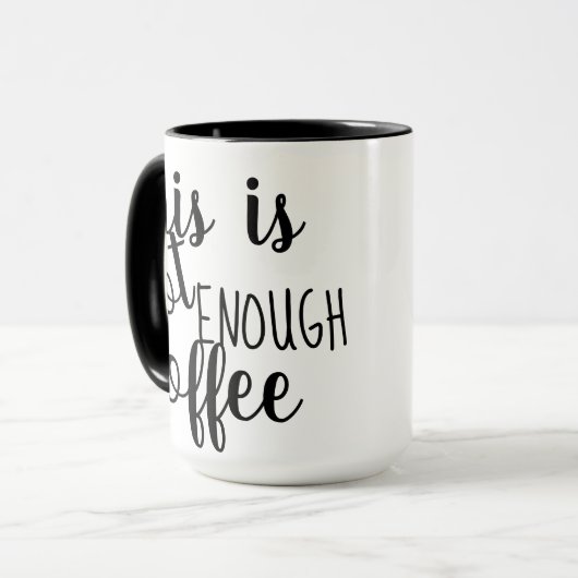 dieses ist nicht genügend lustiger Spaß des Tasse (Vorderseite Links)