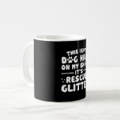 Dieses ist nicht Hundehaar auf Rettungs-Hund Kaffeetasse (Vorderseite Links)