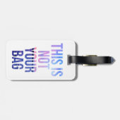 Dieses ist nicht Ihr Taschen-Gepäckanhänger Gepäckanhänger (Rückseite horizontal)